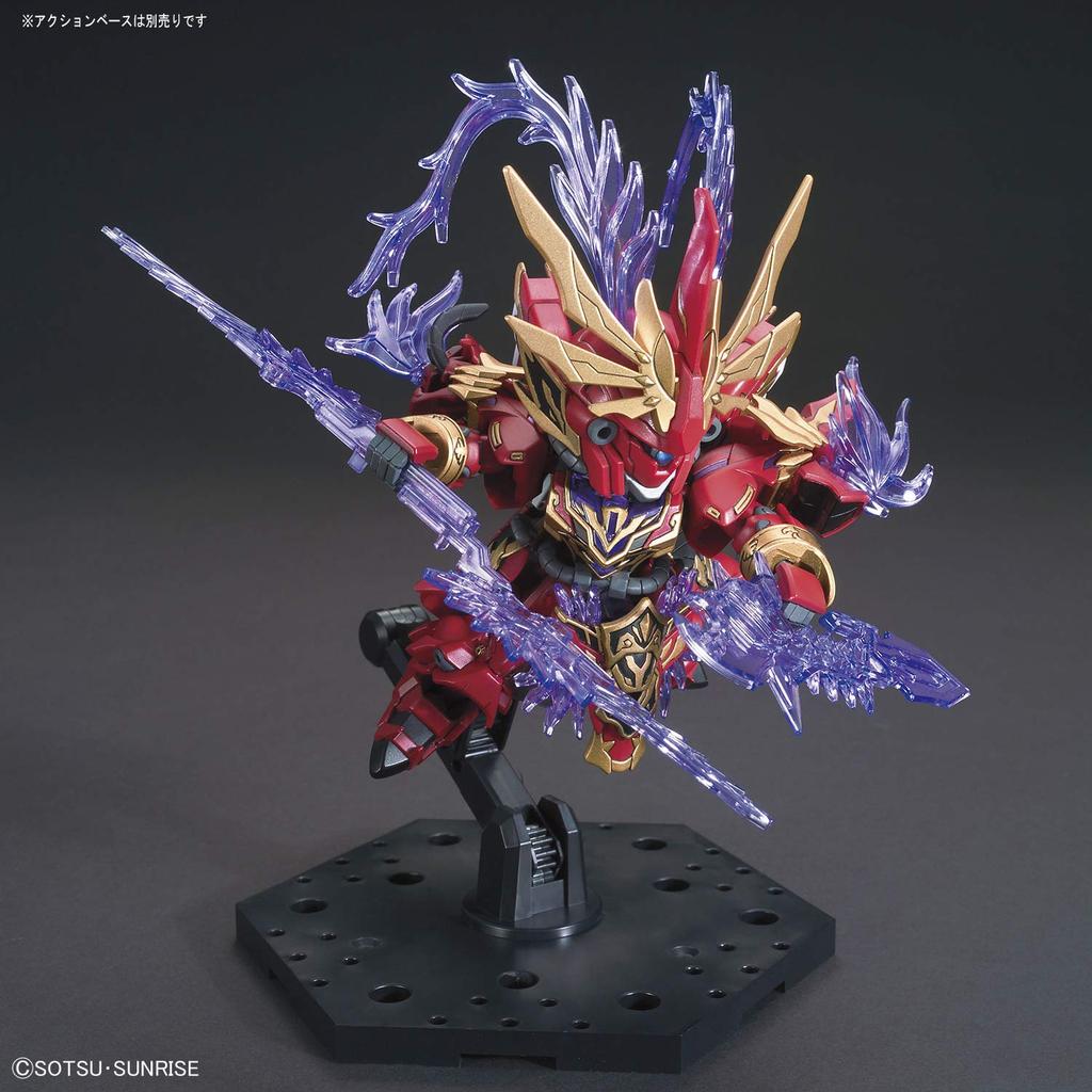 BANDAI SPIRITS SD Gundam Sangoku Soketsuden Lufu Sinanju Red Rabbit Horse Plastic Model BAS5057610 & Color-coded