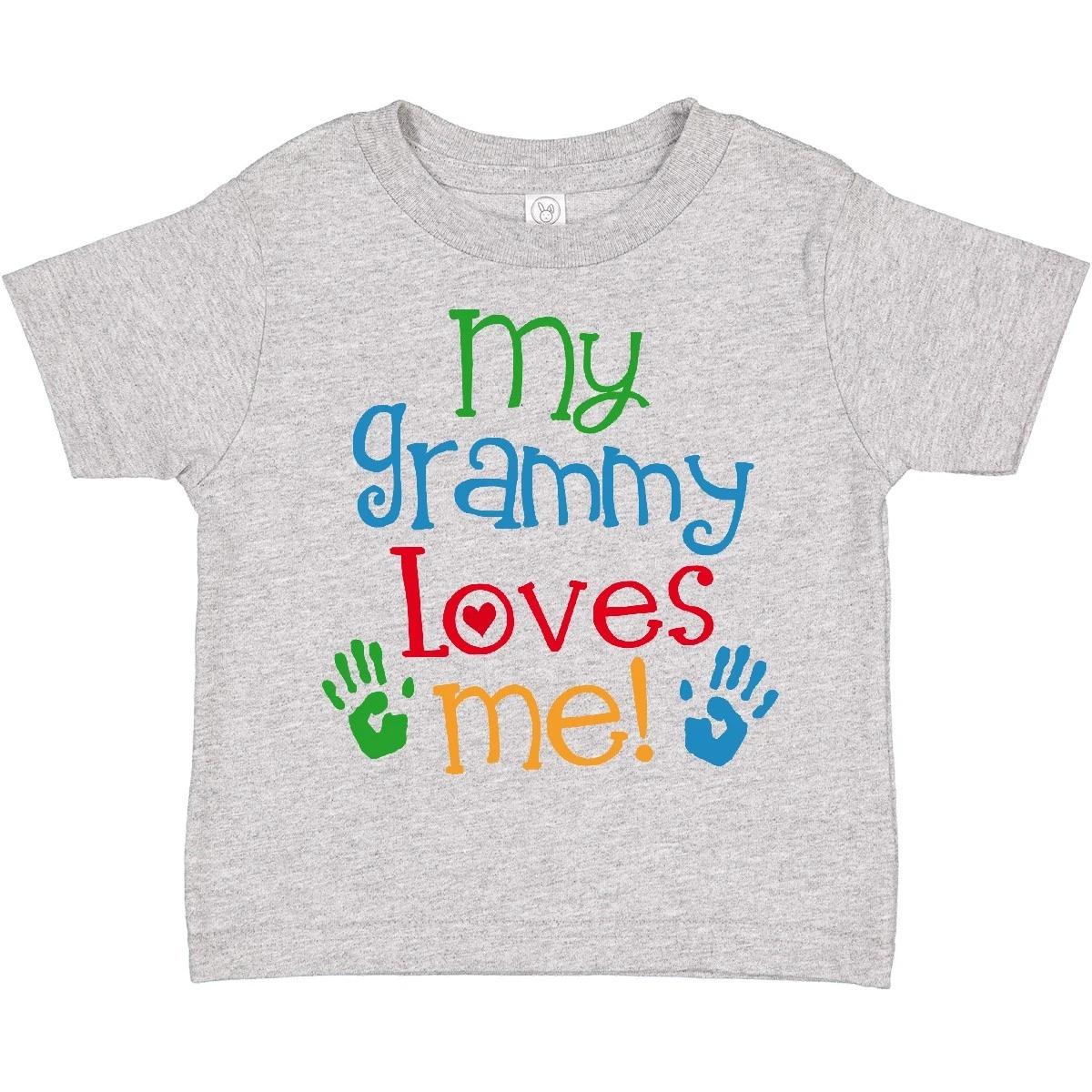 Inktastic My Grammy Loves Me Toddler kids boys T-Shirt Childs Boys Girls Grandchild Child 140