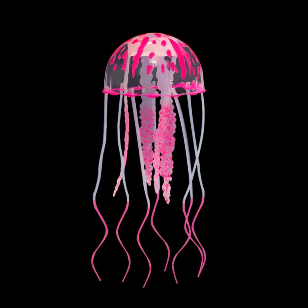 Petite Méduse Simulée Matériau Silicone Sans Odeur Décoration Paysagère pour Aquarium