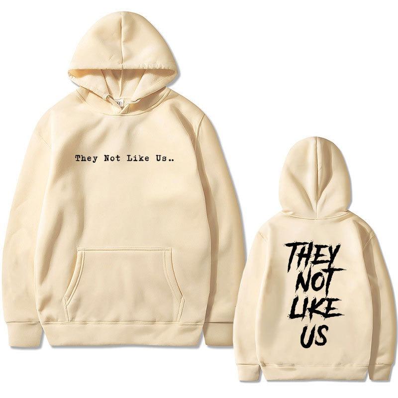 Rappndrick Lamar They Not Like Us Double Sided Print Hoodies Fashion Letter Printed Graphic Sweatshirts Casual Harajuku