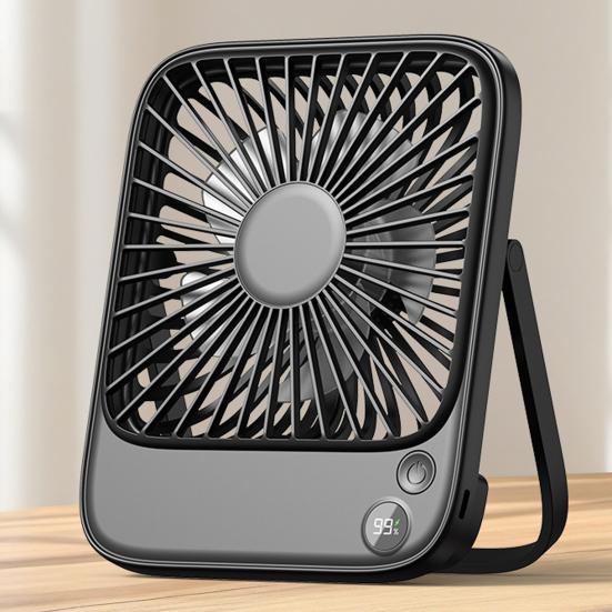 Rechargeable Portable Fan Electric Mini Fan with Brushless Motor 4 Speeds Strong Airflow