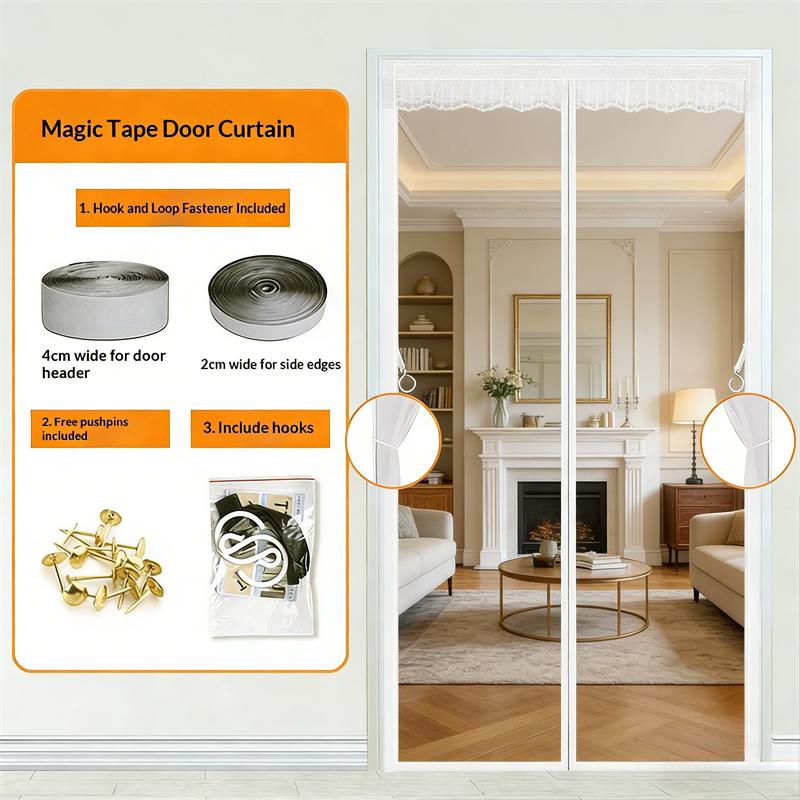 Anti Mosquito Fly Curtains for Doors Screen Magnetic Mosquito Net Door Window Automatic Closing Mesh for Kitchen Living Room