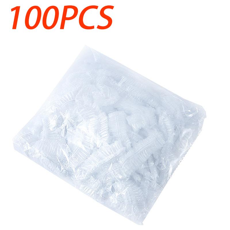 

100-300PCS-Disposable Food Cover Elastic Plastic Wrap Food Grade Lids Shoe Cover Shower Headgear Food Fresh Saver Bag Dust Cover
