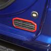 For 2010-2024 Dodge RAM 1500 ABS Red Rear Door Air Exhaust Vent Cover Trim Frame