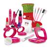 Pretend Play Makeup Toys For Girls Fake Make Up Kits Bag Toddler Cosmetics Lipstick Eyelash Brush Beauty Toy Girl Birthday Gifts
