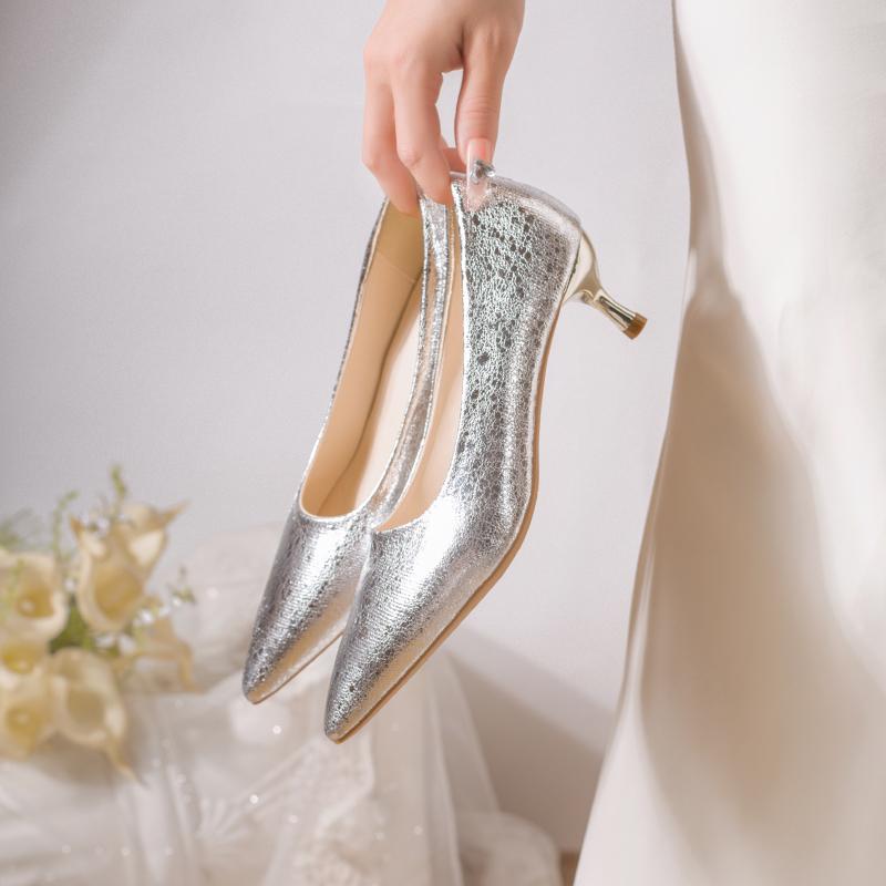 Fashion New Style Luxury Retro High Heels High-quality Women Pumps Large Size Stilettos Fashion Party Shoes Women Heels Wedding Shoes