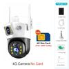 4G Camera With 4G-SIM Card Solar Panel 8MP 4K Outdoor Wireless PTZ PIR Human Detection CCTV IP Camaras V380 Security Protection
