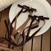 Vintage Long Ribbon Velvets Bowknot Hairband Side Clip Elegant Hairpins Fashion Hair Accessories Jewelry for Women Girls