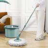 Self-separating Rotary Mop and Bucket Set Extended Handle Hand-Free Spin Floor Cleaner Tool Save Space Self Wringing