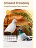 White Dove Carrier Pigeon Plush Toy - Cartoon Bird Ornament for Children's Birthday Gift