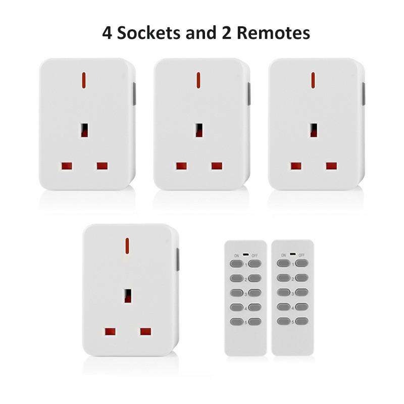 30m/100ft Langstrecken-Fernbedienungs-Steckdose 13A/3000W Schwerlast-Funklichtschalter