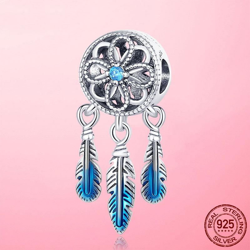 Follow Heart Compass Dangle Charms Beads Pendant Copper Fit Original Bracelets Bangle Diy For Jewelry Making