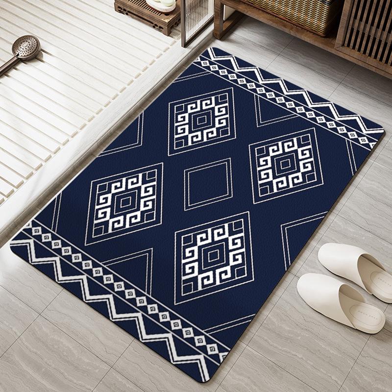 

Впитывающий коврик для ванной комнаты, мягкий диатомовый ил, нескользящий коврик для двери унитаза, быстросохнущий бытовой коврик для унитаза, простой 40*60CM