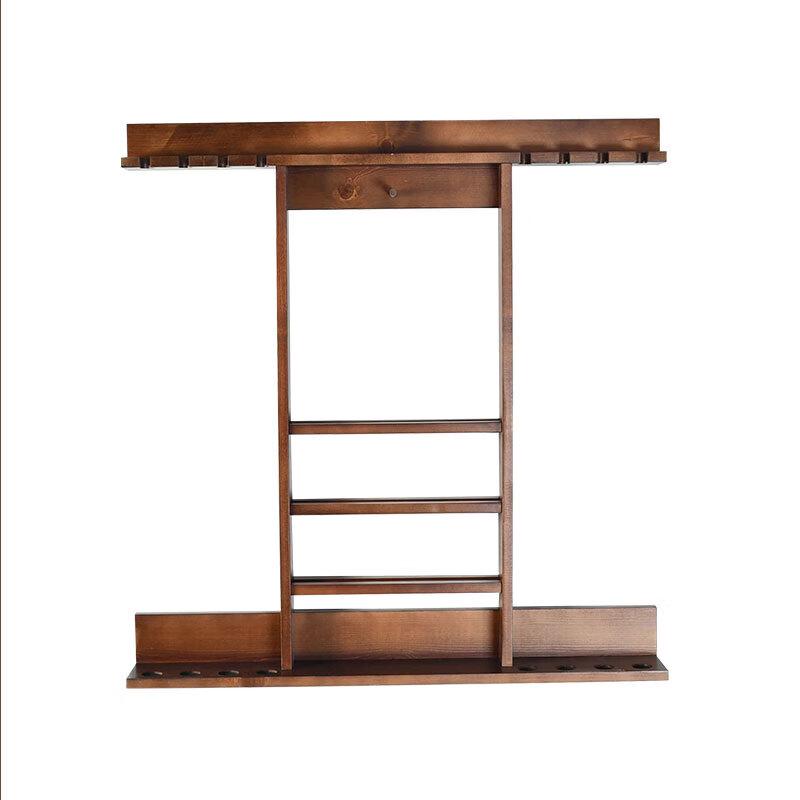 8-Cue Wall-Mounted Billiard Cue Rack