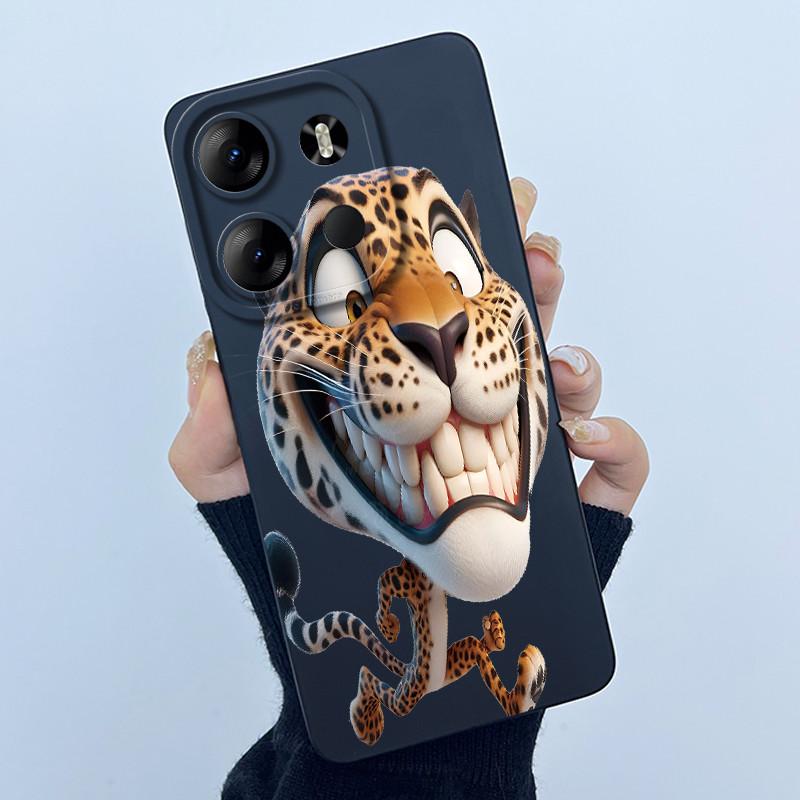 For Tecno Spark Go 2023 Pop 7 Pro BF7 Infinix Smart 7 Plus Smart7 HD Case Lovely Cartoon Cat Liquid Silicone Soft TPU Back Cover