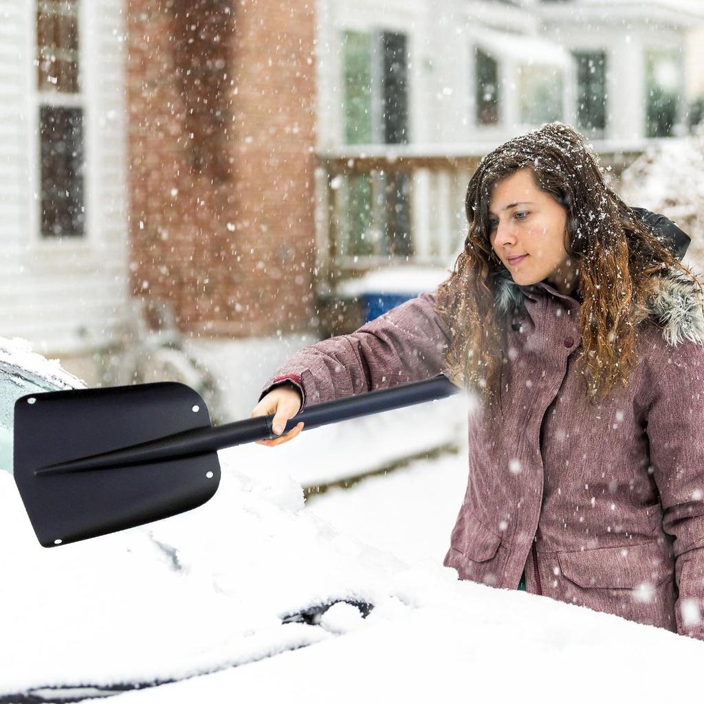 Snow Shovel For Car Telescopic Transfer Shovel For Garden Portable Mud Removal Scoop For Groundskeeper Steps Vehicle Patio