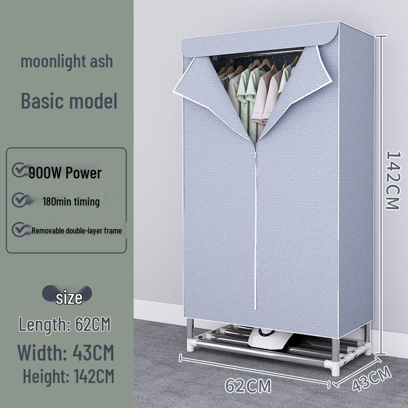 Thickened Steel Pipe Cloth Wardrobe for Bedroom or Dorm Storage, Winter Style