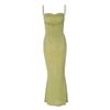 Club Party Women Gown Summer Sleeveless Spaghetti Strap Elegant Sexy Draped Dress