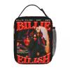 B-Billie-Girl E-eilish The Tour Isolierte Lunchtasche Auslaufsicherer Lunchbehälter Thermotasche Tragetasche Lunchbox Büro Reise Lebensmitteltasche