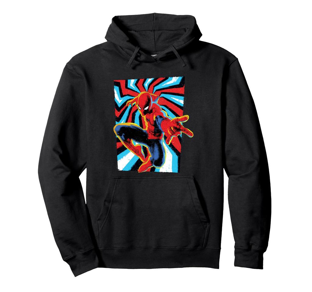 Marvel Spider-Man Peter Parker Comic Spider Sense Panel Hoodie