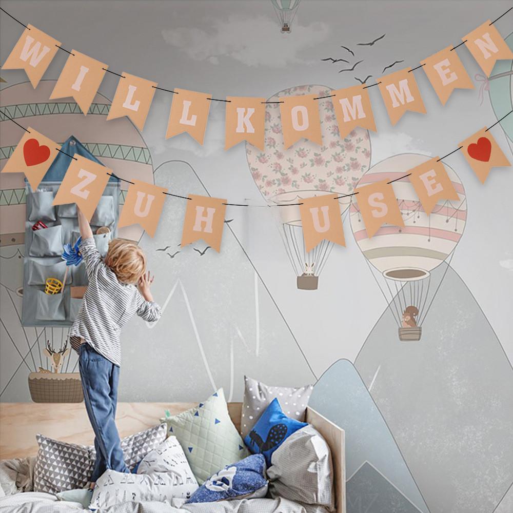 Willkommen Charming Zuhause German Welcome Home Flags For Festivities Family