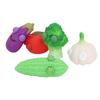 5pcs Silicone Vegetable Stress Relief Toys Popping Out Eyes Sensory Toys Pocket Sized Decompression