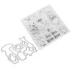 Transparent Stamp  Clear Reusable Skin‑Friendly Clear Stamp for Card Making Decoration Scrapbooki