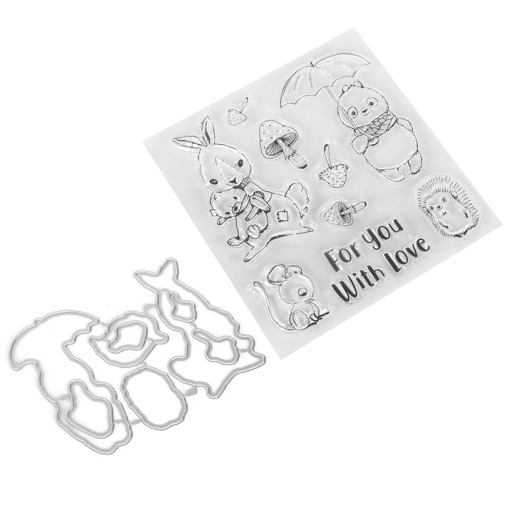 Transparent Stamp  Clear Reusable Skin‑Friendly Clear Stamp for Card Making Decoration Scrapbooki