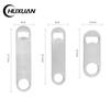 3 Size Durable Beer Bottle Opener Stainless Steel Flat Speed Bottle Cap Opener Remover Bar Blade Kitchen Tool Beer Party Supplie