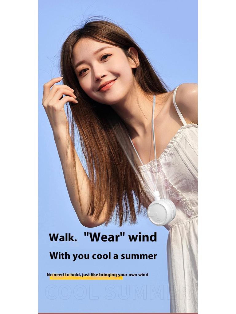 Portable Bladeless Neck Fan with USB Charging