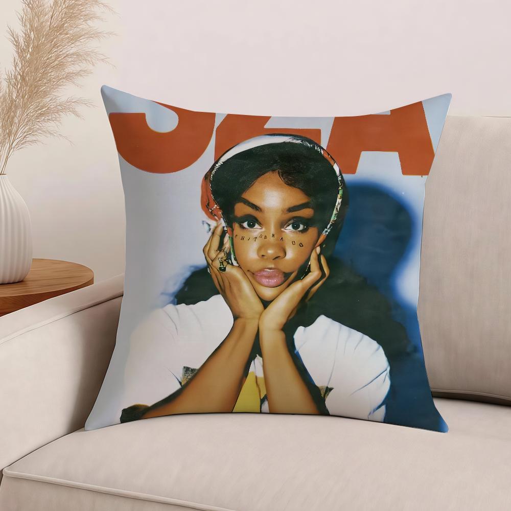 Singer Sza Sos Pillow Case Office Cushions Suitable For Sofa Car Bedroom Decorative Cushion Cover