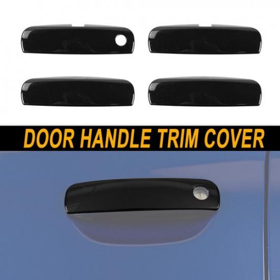 

4pc Exterior Black Door Handle Trim Cover For Dodge Charger 2010+ Accessories