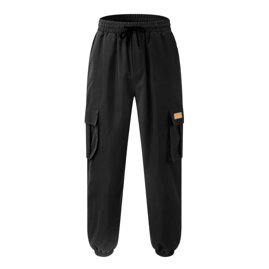 Nové pracovní oděvy kalhoty s mnoha kapsami pánské tkané kalhoty pro volný čas kalhoty se stahovací šňůrkou módní pánské kalhoty