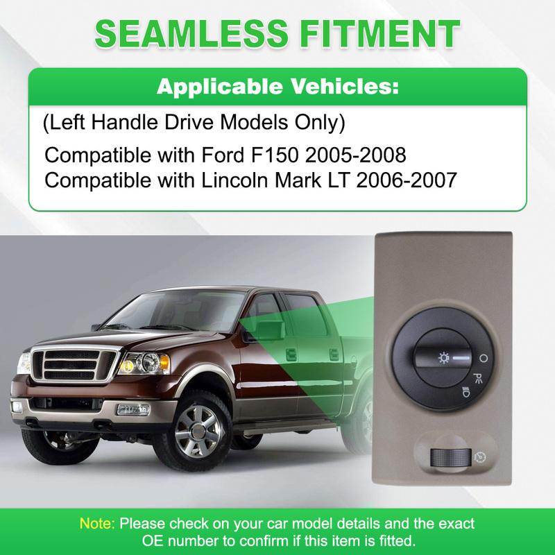 Headlight Control Switch 1S9964  5L3Z11654DAB for Lincoln Mark LT 2006-2007 for Ford F150 2005-2008 Car Light Control Switches