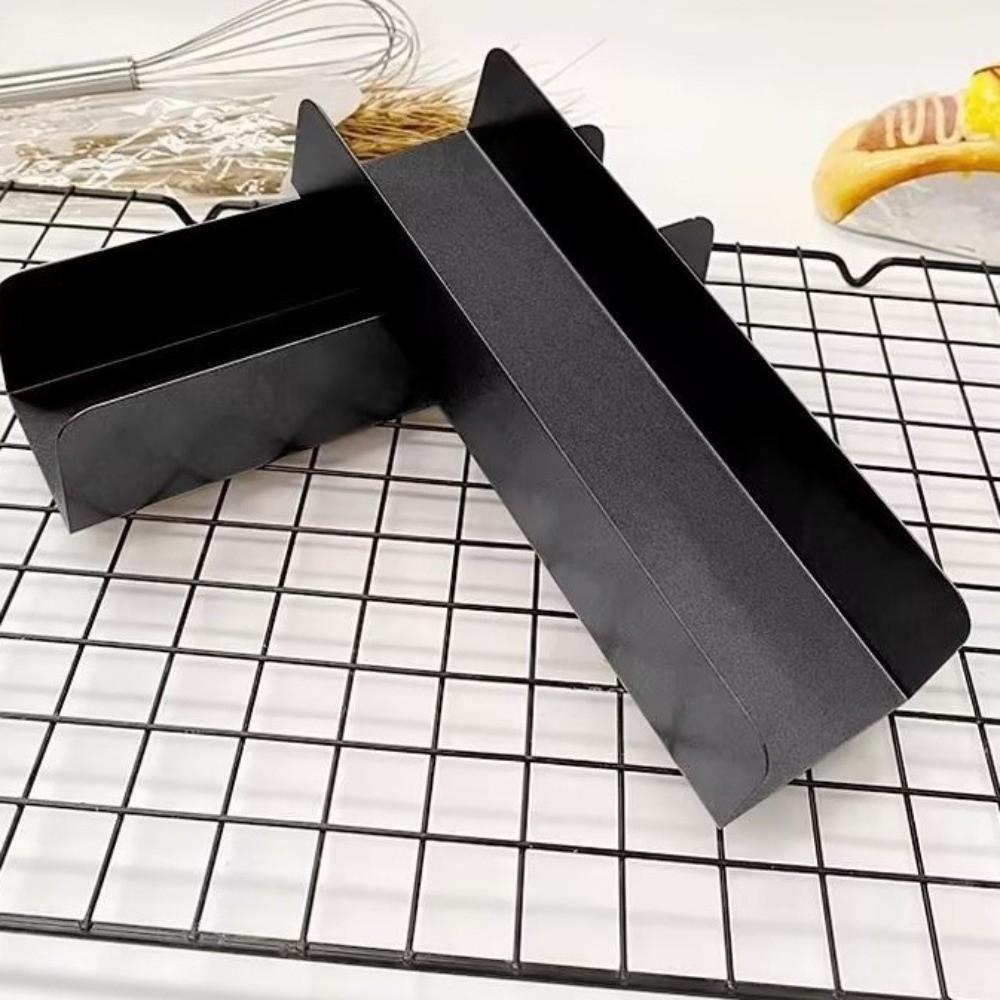 creative Carbon Steel Pork Chop Bun Mold Non-Stick U-Shaped DIY Baking Mold Tools Rectangular Shapes Bread Mold Kitchen Baking