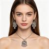 Vintage Fashion Necklace Bohemian National Style Long Exaggerated Personality Clothing Chain Women With Accessories Necklaces Earrings Set