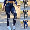 Slimming Fitness Pants High-elastic Soft Imitation Jeans Women Pants for Sport