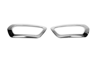 Molduras para faróis de nevoeiro 2019-2025 (2 peças, inoxidável) OmsaLine - Aço inoxidável italiano para Ford Transit 2014-
