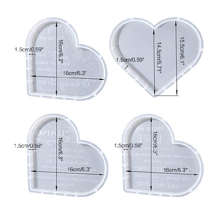 Resin Epoxy Casting Molds for DIY Making Coaster,Photo Frame Home Decorations