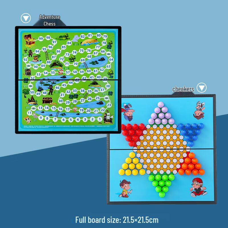 Magnetic Adventure Chess and Checkers Set