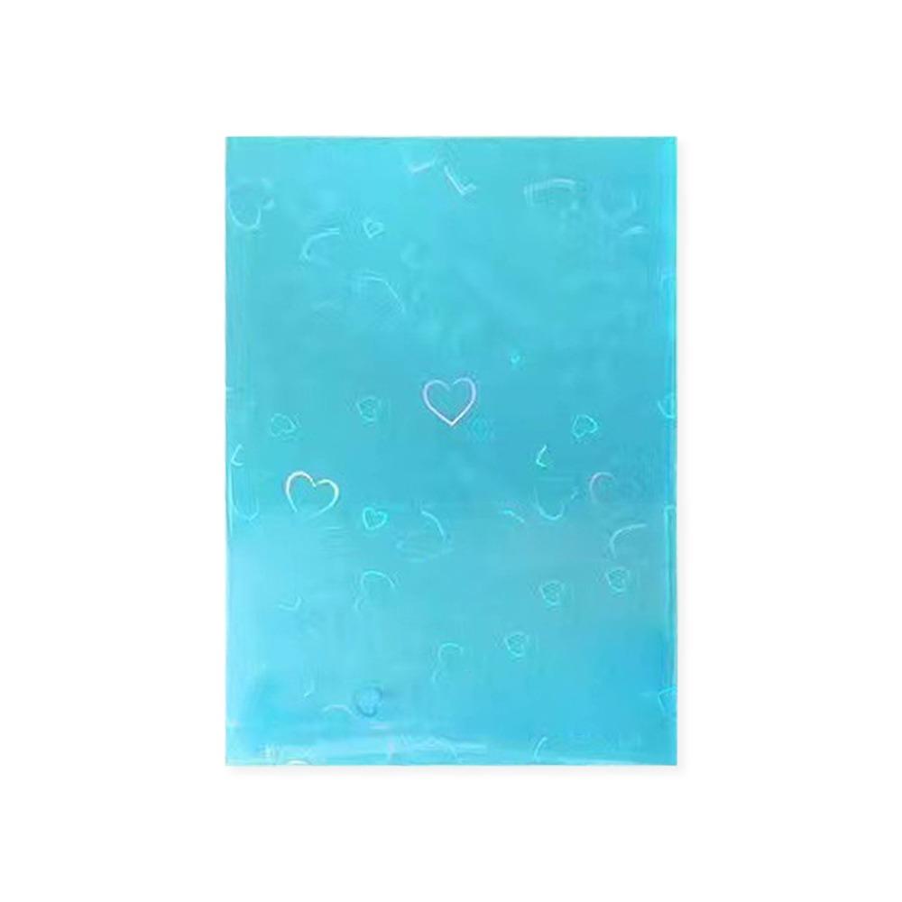 50Pcs Card Sleeves Laser Heart Shaped Card Films Trendy Kpop Photocard Holder  Kpop Idol Cards
