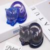 Sleeping Cat Memorial Silicone Mold For Resin Cat Candle Holder Animal Keepsake Sympathy Gift
