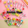 Cute Cartoon 4 Color Ballpoint Pen Multicolor Retractable Pen School Office Supplies Stationery Christmas Birthday Gift Rewards