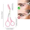 11Pcs Professional Eyebrow Trimmer Safe Blade Brow Scissors Comb Set Women Face Hair Remover Scraper Shaver Makeup Beauty Tools