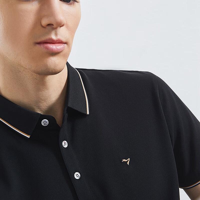 Seven Brand Men's Short Sleeve Polo Shirt with Silk Blend