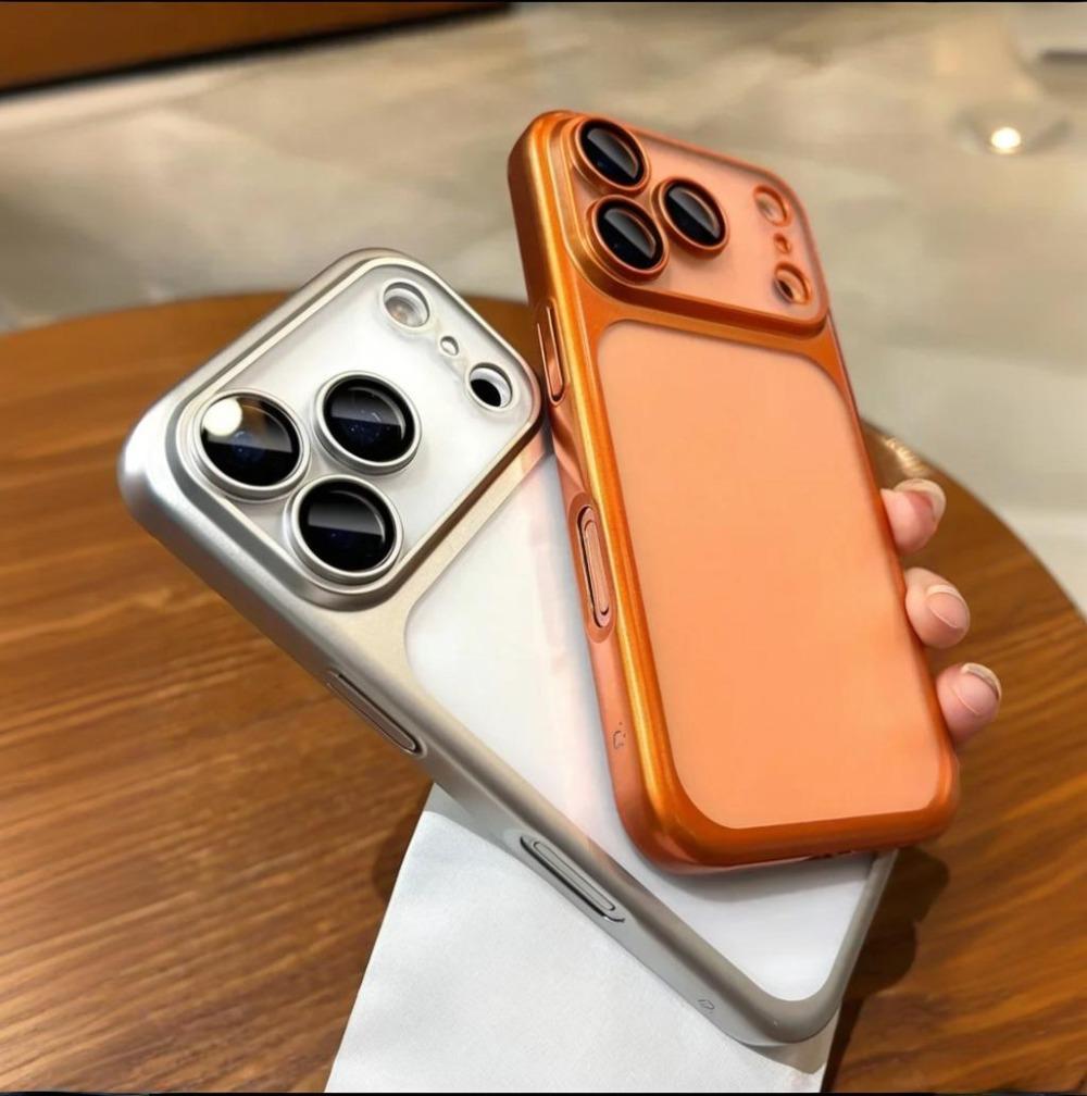 Luksusowe Pokrowiec Ultra Cienki z Matowego Twardego PC z Powłoką Galwaniczną dla iPhone 17 Air 16 15 14 13 12 Pro Max Ochrona Aparatu Matowe Odporne na Wstrząsy Pokrowiec