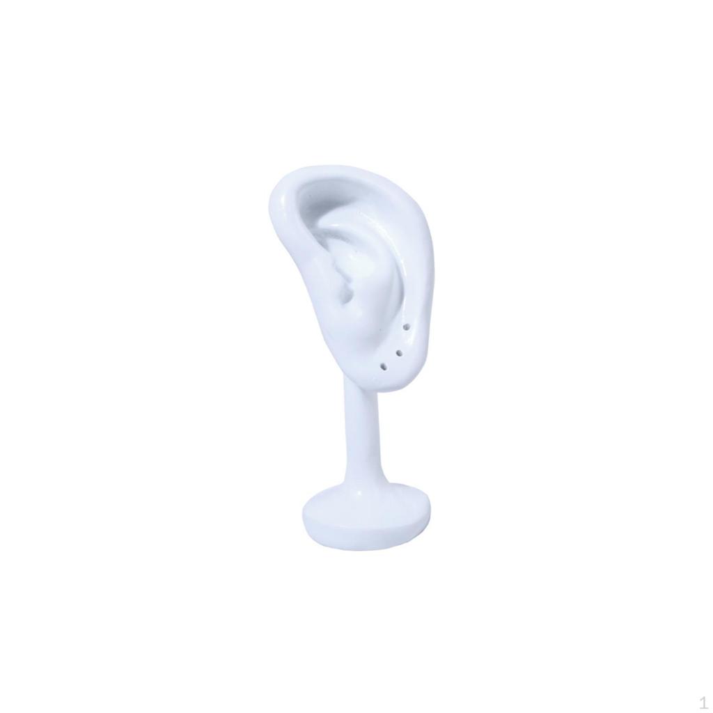 Support de Présentation Boucles d'Oreilles Forme d'Oreille en Résine Hauteur 10,5 cm Organisateur Léger pour Fille Femmes