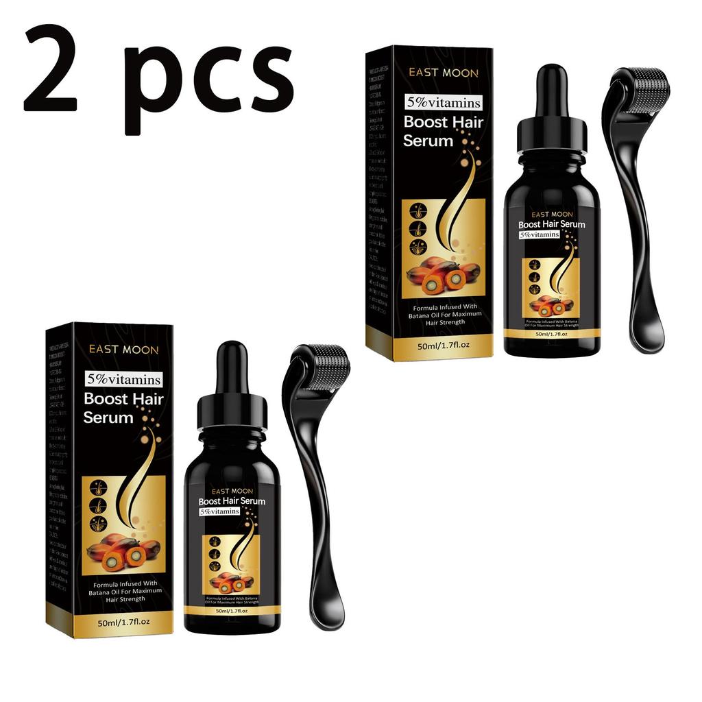 1 Set East Moon Hair Growth Essence with Roller ,Anti Hair Loss Essence Product, Rapid Treatment, Prevent Hair Thinning, Drying,Thick Hair Growth
