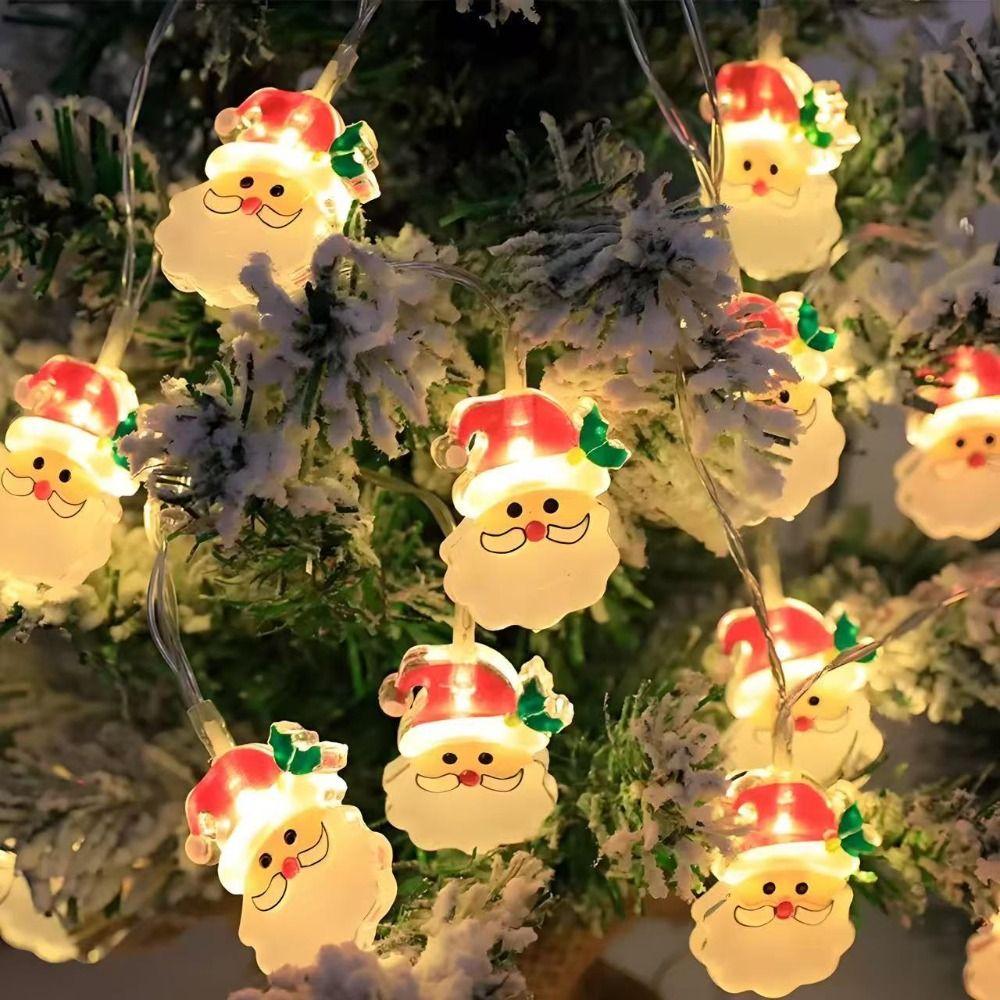 3m 20Led Christmas Light String Creative Christmas Decor Lamp Santa Claus LED Light Bar