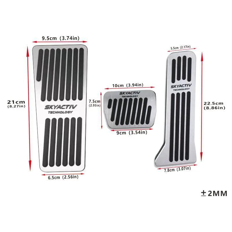 For Mazda 3 2014~2018 Car Foot Pedals Cover Accelerator Brake Pedal Rest Pedals Non-Slip Mat Provide lasting Durable Accessories